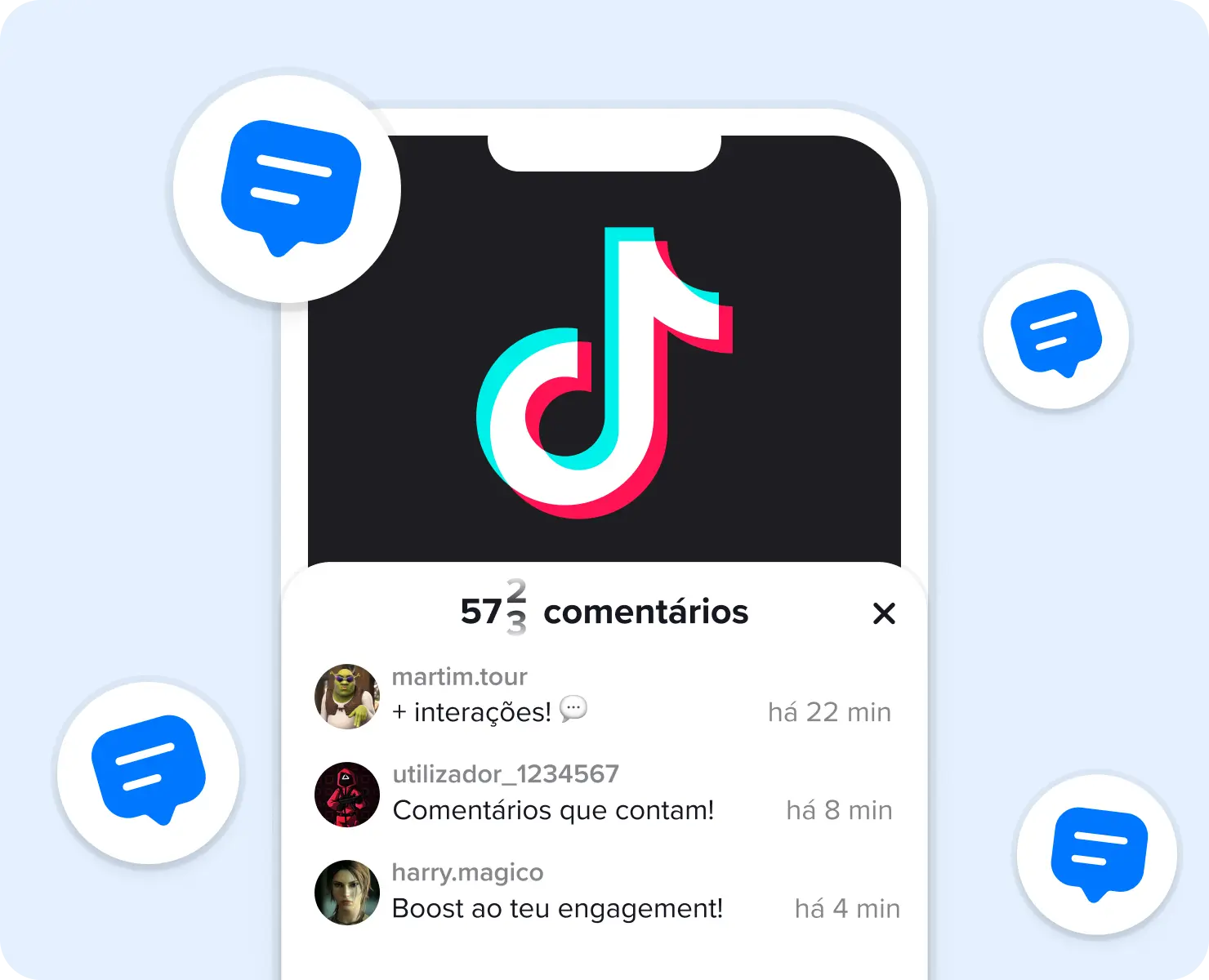 TikTok Comentários