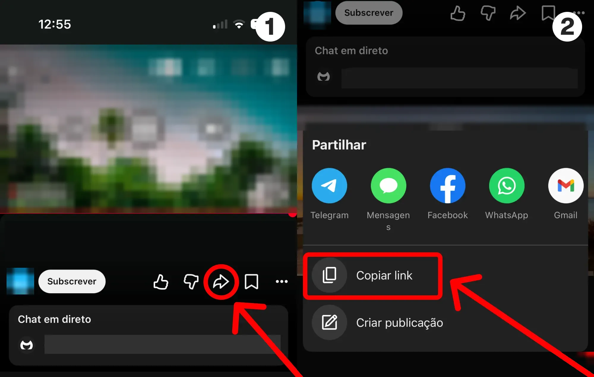 Comprar espectadores em direto do YouTube: guia com capturas de ecrã – onde encontrar o teu nome de utilizador ou o link do teu perfil YouTube