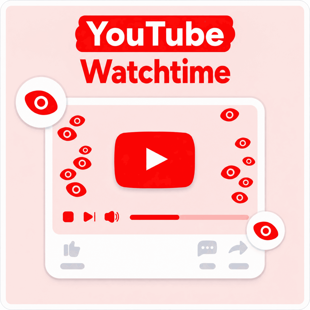 Comprar horas de visualização no YouTube Mockup