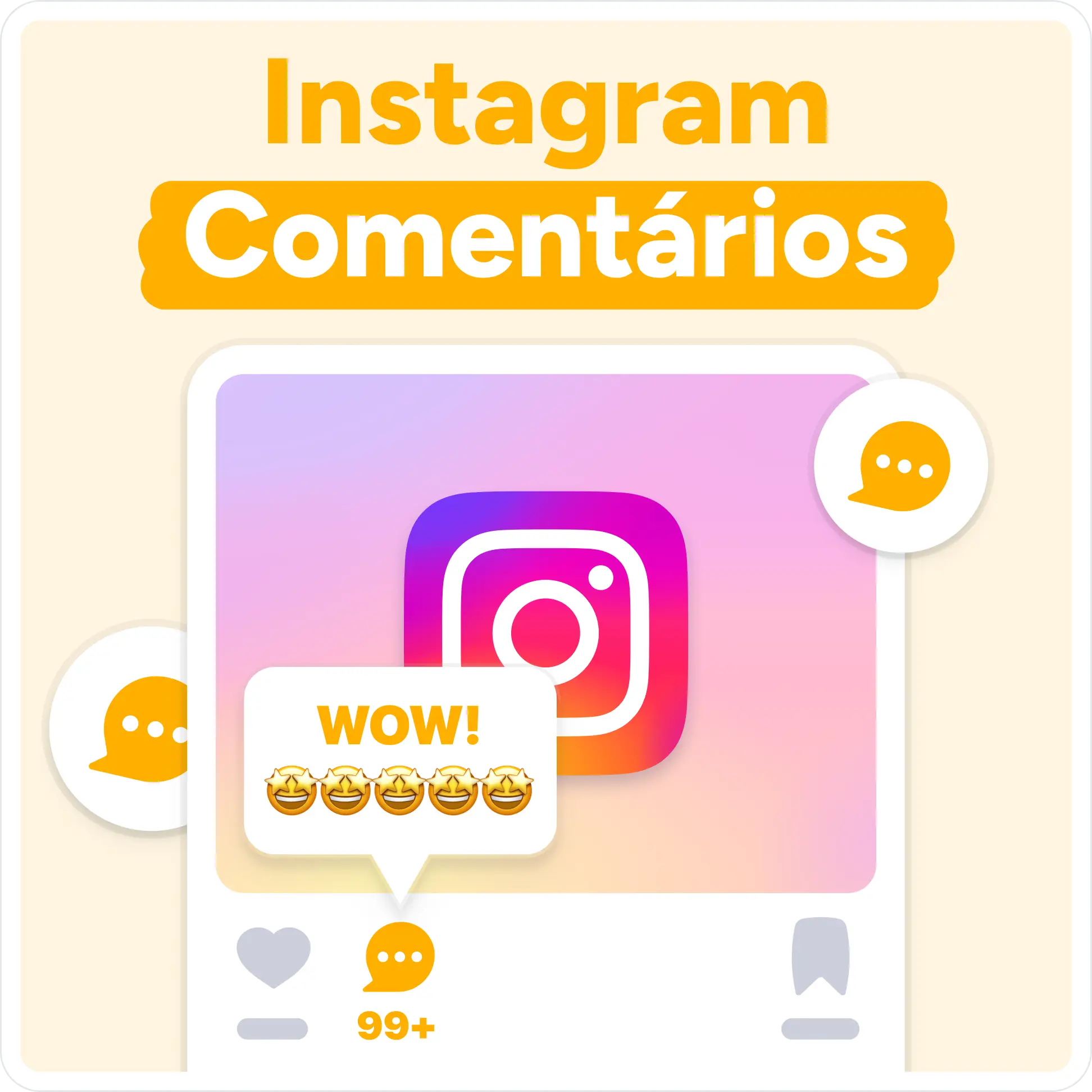 Comprar comentários no Instagram Mockup