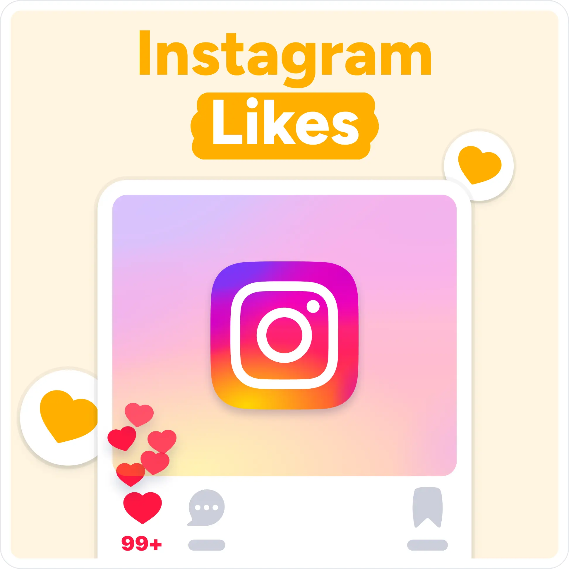 Comprar likes no Instagram Mockup