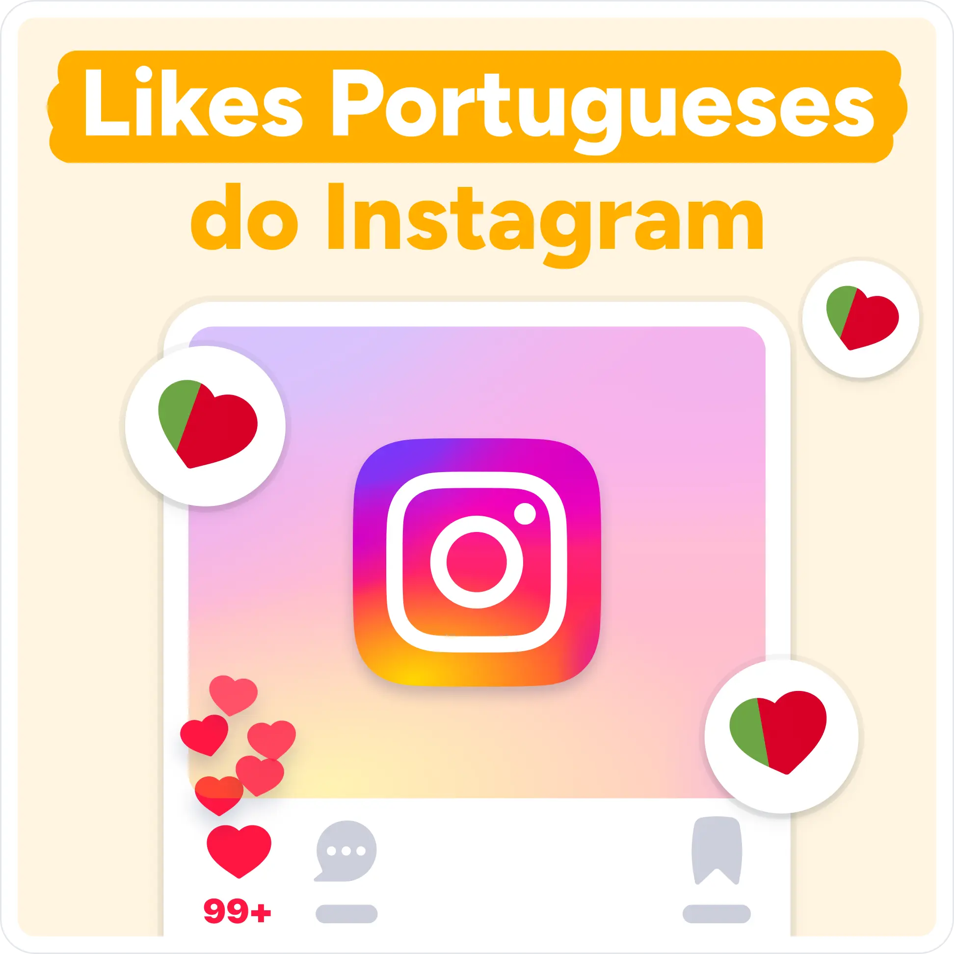 Comprar likes no Instagram europeus Mockup