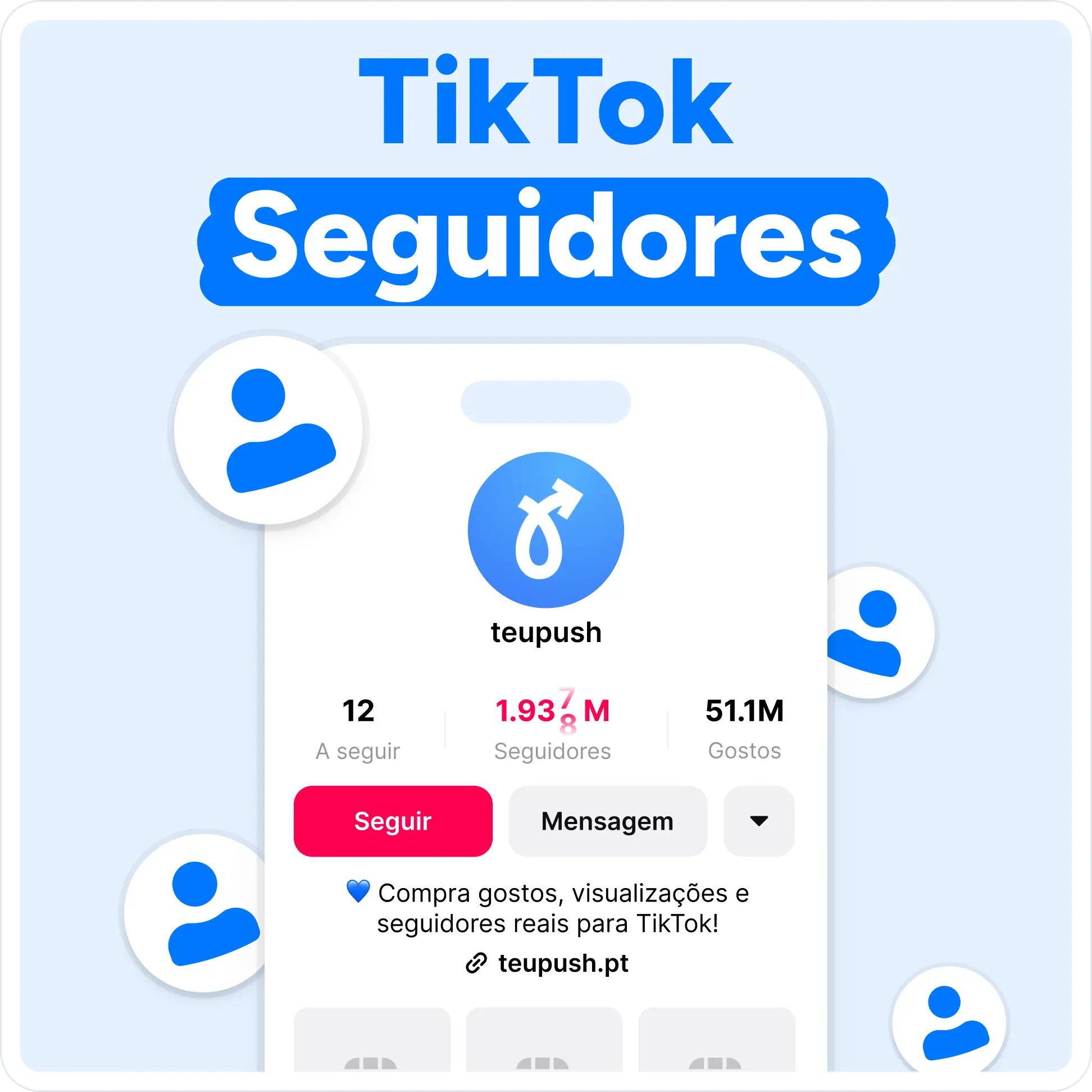 Comprar seguidores no TikTok Mockup