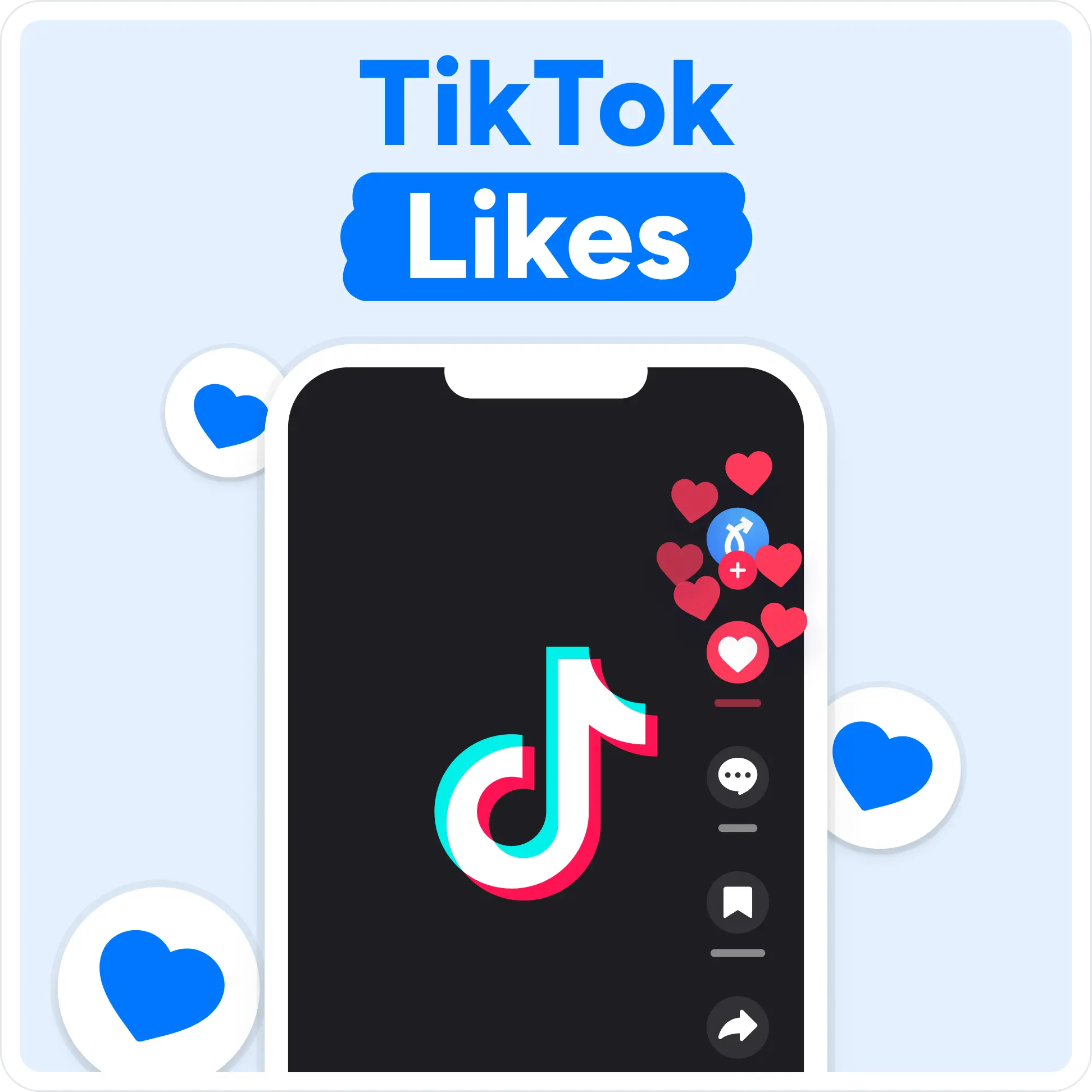 Comprar likes no TikTok Mockup