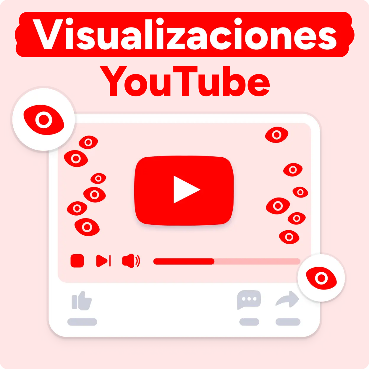 Comprar visualizações de YouTube Mockup