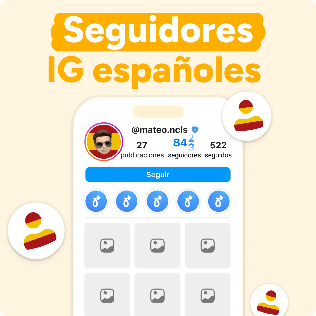Comprar seguidores de Instagram portugueses Mockup