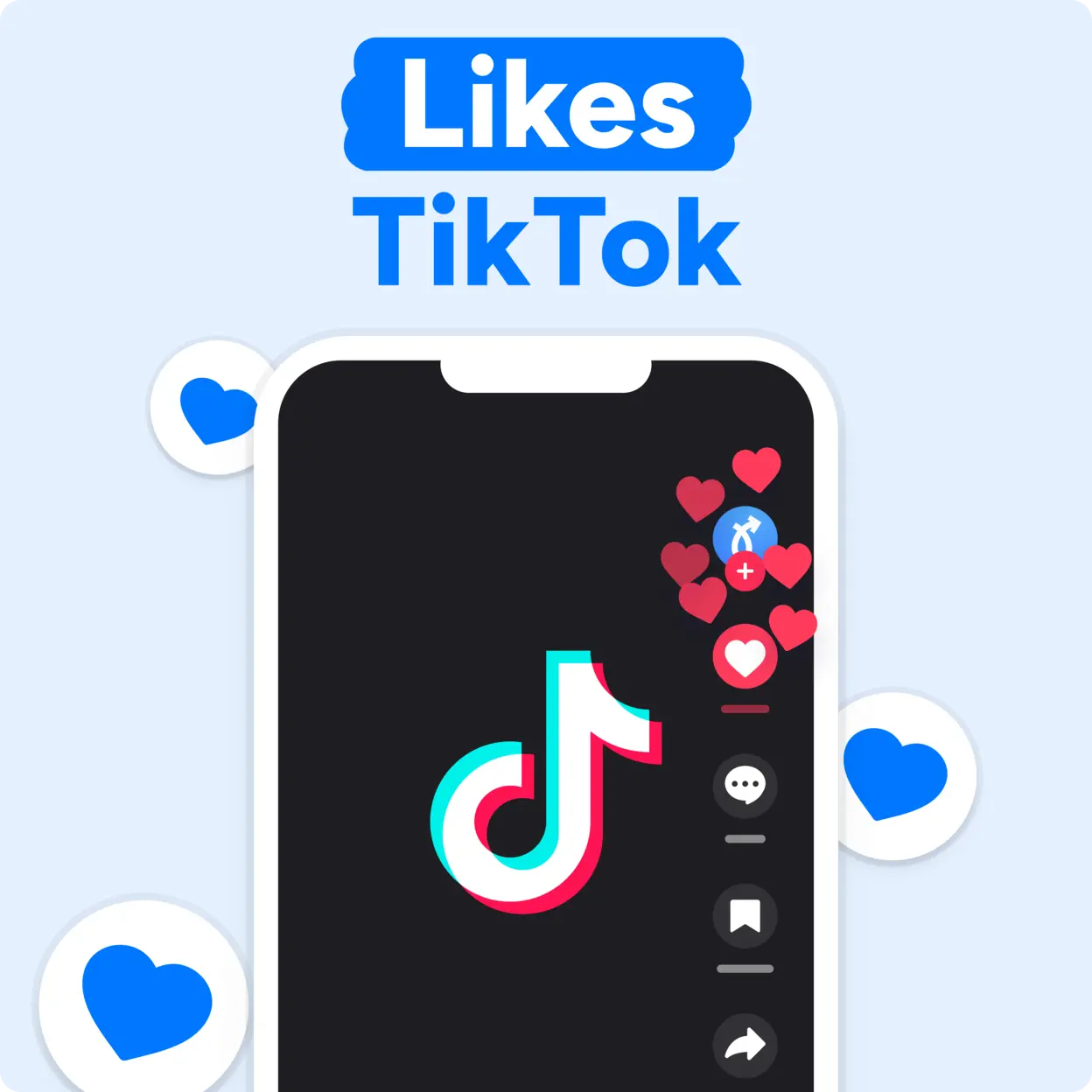 Comprar gostos de TikTok Mockup